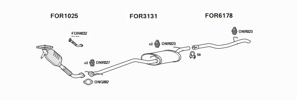 Ford Focus Exhaust System | EXPRESS DELIVERY on Exhausts