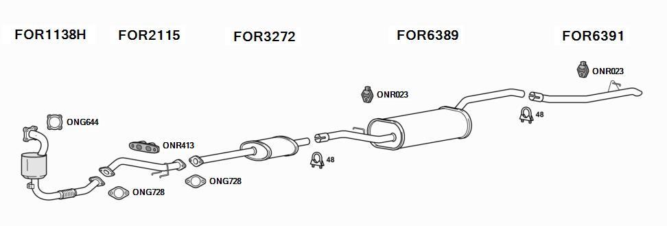 Ford Focus Exhaust System | EXPRESS DELIVERY on Exhausts