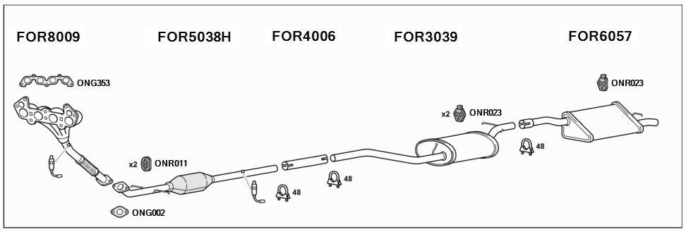 Ford Focus Exhaust System | EXPRESS DELIVERY on Exhausts